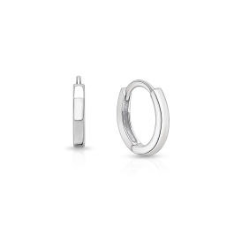 11mm Modern Huggie Hoops, Teen's Earrings - Sterling Silver