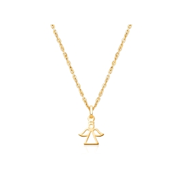 Angel of Heaven, Children's Necklace for Boys - 14K Gold