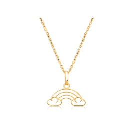 Over the Rainbow, Children's Necklace for Girls - 14K Gold