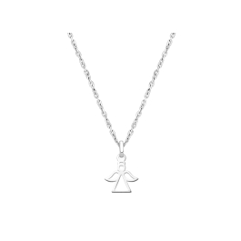 Angel of Heaven, Children's Necklace for Boys - 14K White Gold