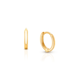 9mm Classic Huggie Hoops, Baby/Children's Earrings - 14K Gold