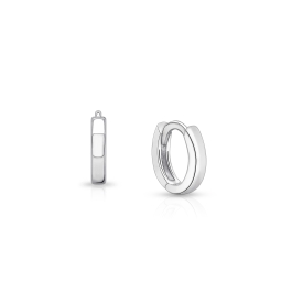 9mm Modern Huggie Hoops, Christening/Baptism Baby/Children's Earrings - Sterling Silver