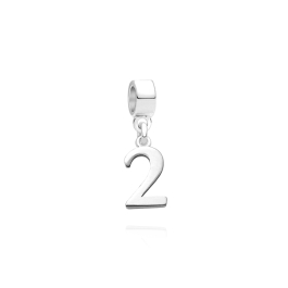 Peek-a-Boo! You're Turning Two!, Sterling Silver Number 2 Charm - Children's Adoré™ Dangle Charm