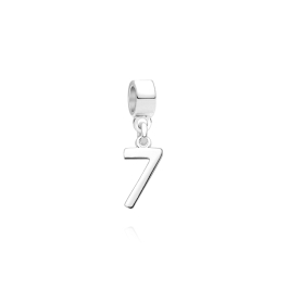 Lucky Seven, Sterling Silver Number 7 Charm - Children's Adoré™ Dangle Charm