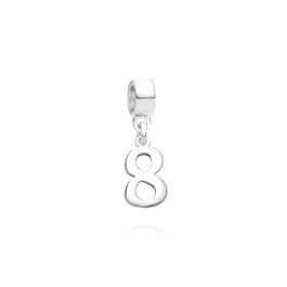 Eight is Great!, Sterling Silver Number 8 Charm - Children's Adoré™ Dangle Charm