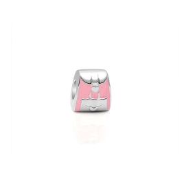 Straight "A" Student, Sterling Silver and Pink Enamel Backpack - Children's Adoré™ Charm