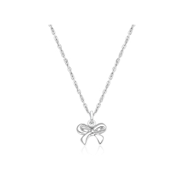 Gia™ Darling Bow, Children's Necklace for Girls - Sterling Silver