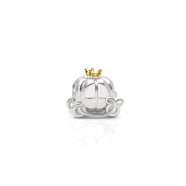 Fairy Tale Carriage, Sterling Silver with 14K Gold Plated Crown - Children's Adoré™ Charm
