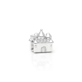 Enchanted Castle, Sterling Silver and White Enamel Palace - Children's Adoré™ Charm