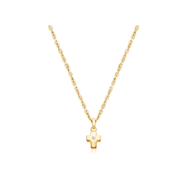 Forever in Faith Cross with Genuine Diamond, Teen's Necklace for Girls - 14K Gold