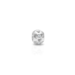 Families Are Forever, Heart Cut-out Round with CZ Center - Children's Adoré™ Charm