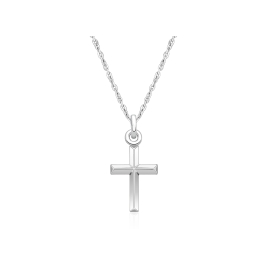 Holy Cross, Communion Children's Necklace for Girls - Sterling Silver
