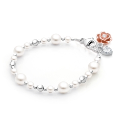 Little Lady, Baby/Children’s Beaded Bracelet for Girls - Sterling Silver