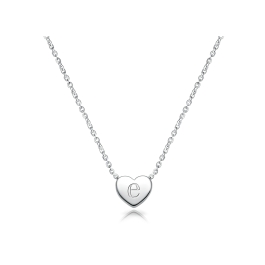 Mini Sliding Heart, Engraved Children's Necklace for Girls (FREE Personalization) - Sterling Silver