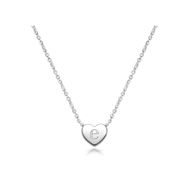 Mini Sliding Heart, Engraved Mother's Necklace for Women (FREE Personalization) - Sterling Silver
