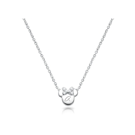 Mini Sliding Miss Mouse, Engraved Children's Necklace for Girls (FREE Personalization) - Sterling Silver