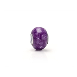 I Believe in Magic, Sterling Silver and Patronum Purple Murano Glass (Hand Made in Italy) - Children's Adoré™ Charm