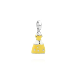 Belle of the Ball, Sterling Silver Yellow Princess Dress - Children's Adoré™ Dangle Charm