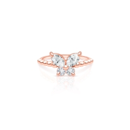 Rosabella™ Butterfly, Clear CZ Children's Ring for Girls - Sterling Silver