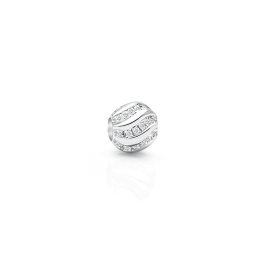 Catch a Wave, Sterling Silver and Clear CZ Round - Children's Adoré™ Charm