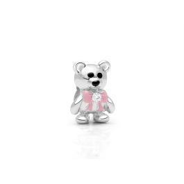 Best Friend Bear, Sterling Silver Teddy Bear with CZ Bow - Children's Adoré™ Charm
